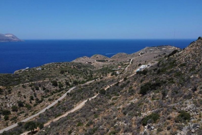 Kokkino Chorio Kreta, Kokkino Chorio: Ruhiges Hanggrundstück mit ewigem Meerblick zu verkaufen Grundstück kaufen